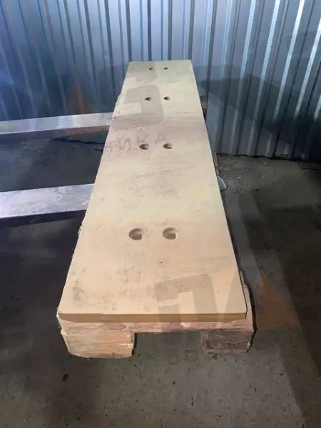 Нож ковша Lonking ZL50NCS/CDM856 3,6м3 (1598х340х30) с отверстиями (СТ45) вместо коронок (416мм)
