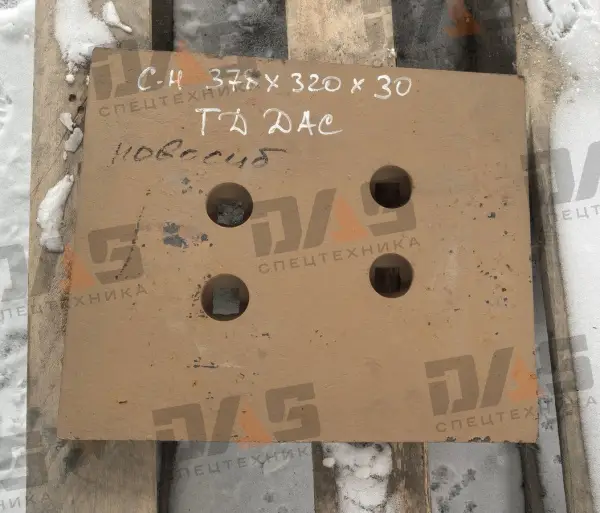Нож ковша Lonking 835 (378х320х30) (СТ45) (на угольный ковш) правый