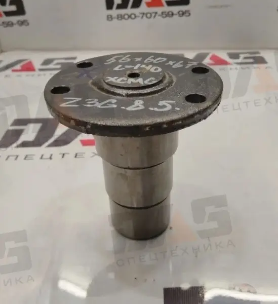 Палец D=56х60х67 мм, L=140 мм (соединения рамы нижний) ZL30G