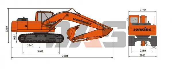 Экскаватор Lonking CDM6225N габарит купить в Кемерово